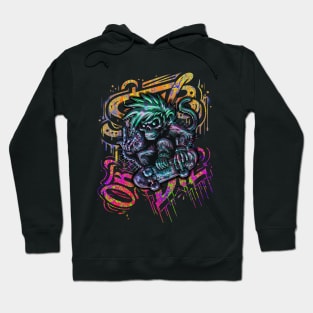 Hardcore Monkey | Skater Monkey | Monkey Art | Cool Monkey | Graffiti Monkey Hoodie